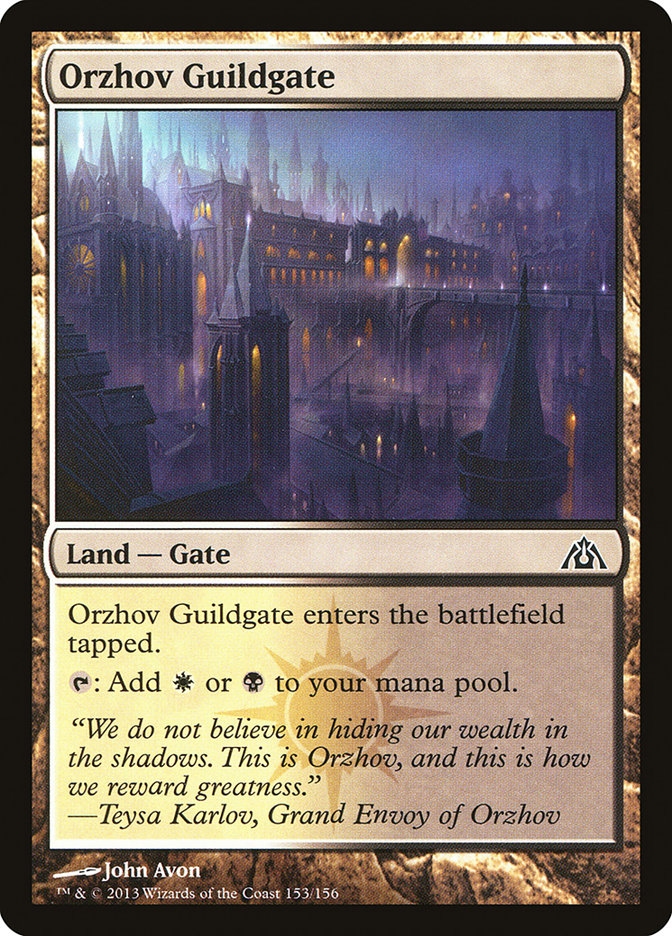 Orzhov Guildgate [Dragon's Maze] | Tables and Towers