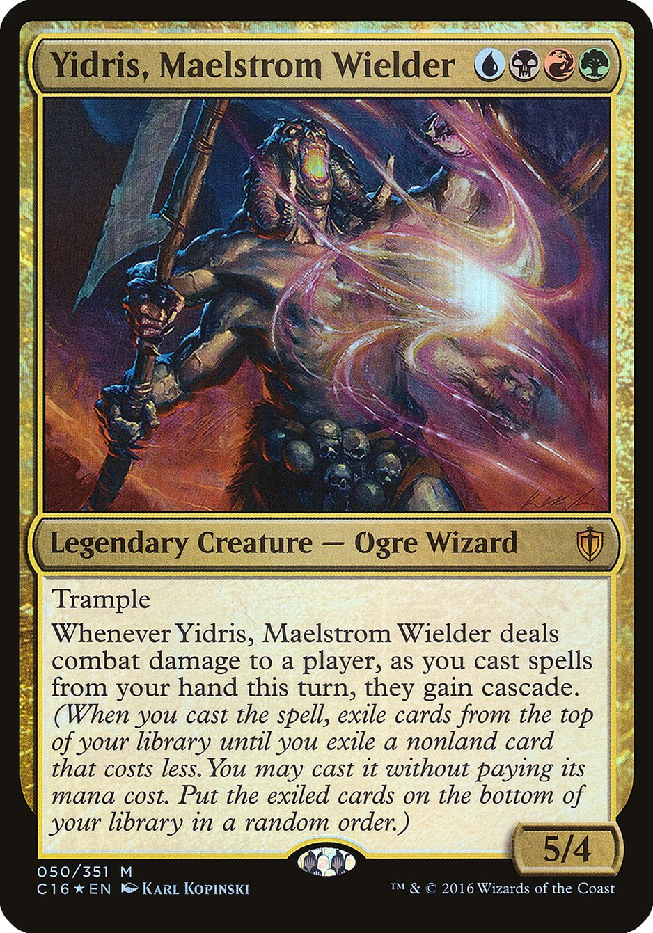 Yidris, Maelstrom Wielder (Oversized) [Commander 2016 Oversized] | Tables and Towers