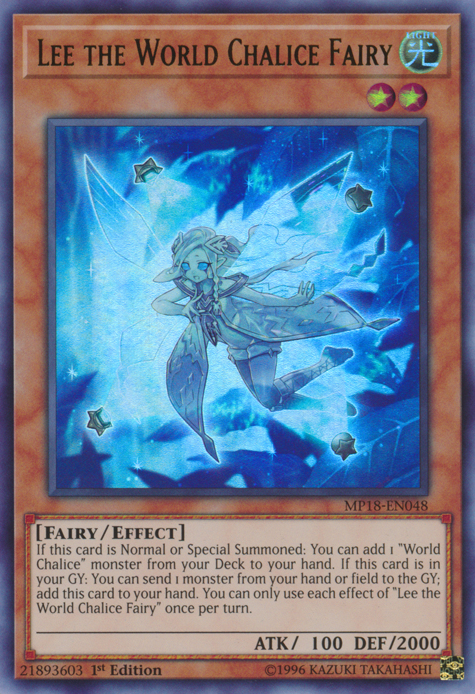 Lee the World Chalice Fairy [MP18-EN048] Ultra Rare | Tables and Towers