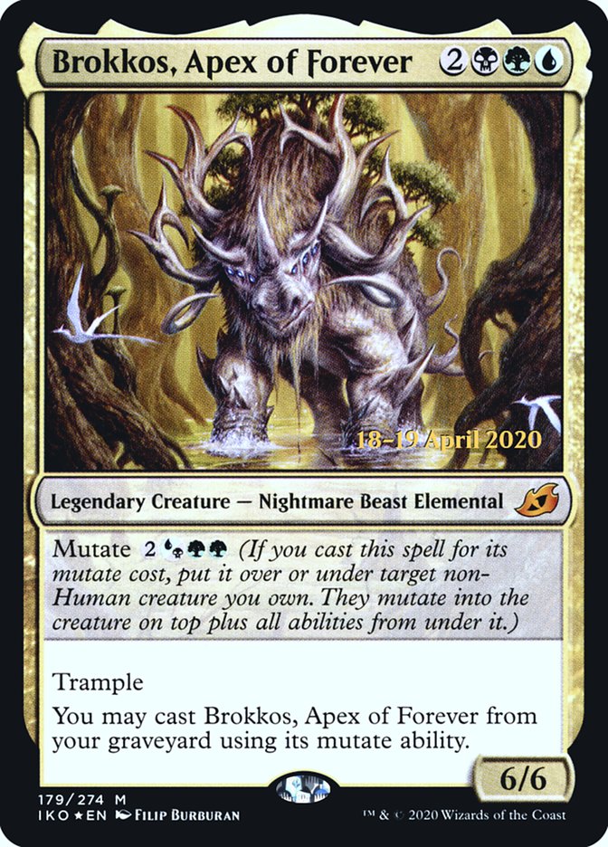 Brokkos, Apex of Forever [Ikoria: Lair of Behemoths Prerelease Promos] | Tables and Towers