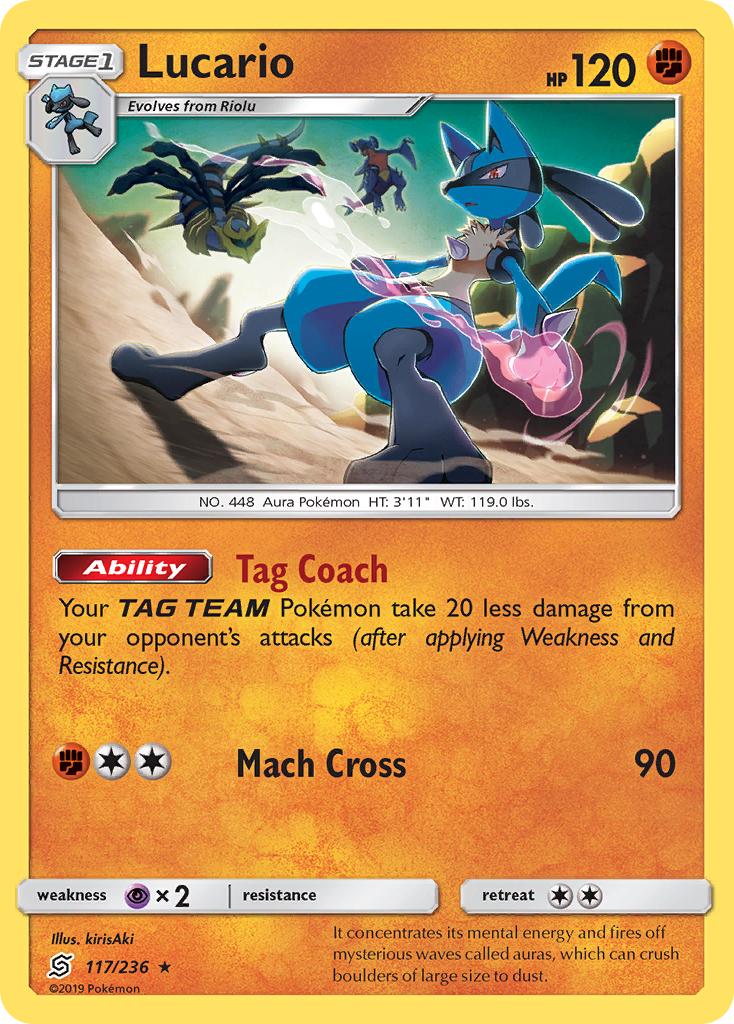 Lucario (117/236) [Sun & Moon: Unified Minds] | Tables and Towers