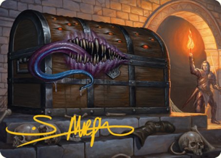 Mimic Art Card (Gold-Stamped Signature) [Dungeons & Dragons: Adventures in the Forgotten Realms Art Series] | Tables and Towers