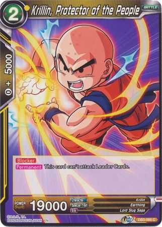 Krillin, Protector of the People (DB3-085) [Giant Force] | Tables and Towers