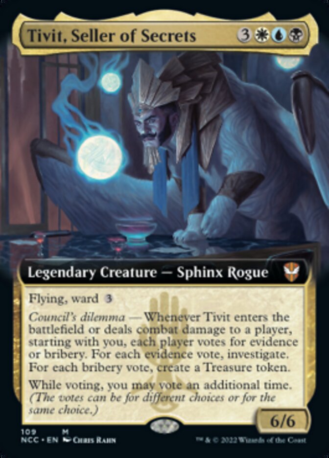 Tivit, Seller of Secrets (Extended Art) [Streets of New Capenna Commander] | Tables and Towers