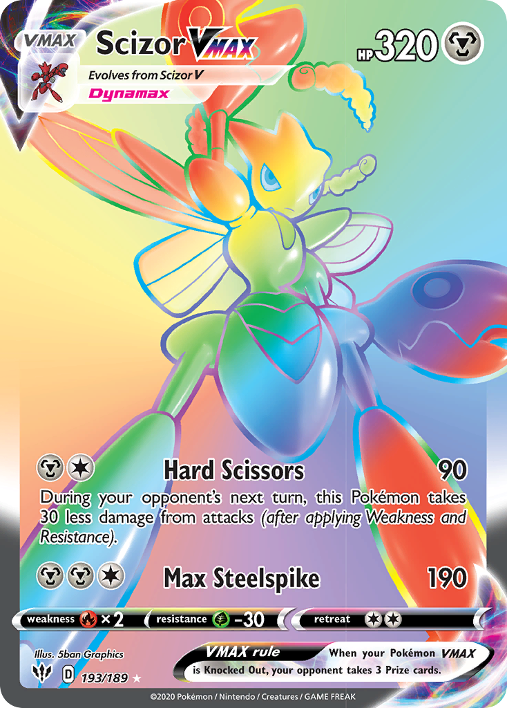 Scizor VMAX (193/189) [Sword & Shield: Darkness Ablaze] | Tables and Towers