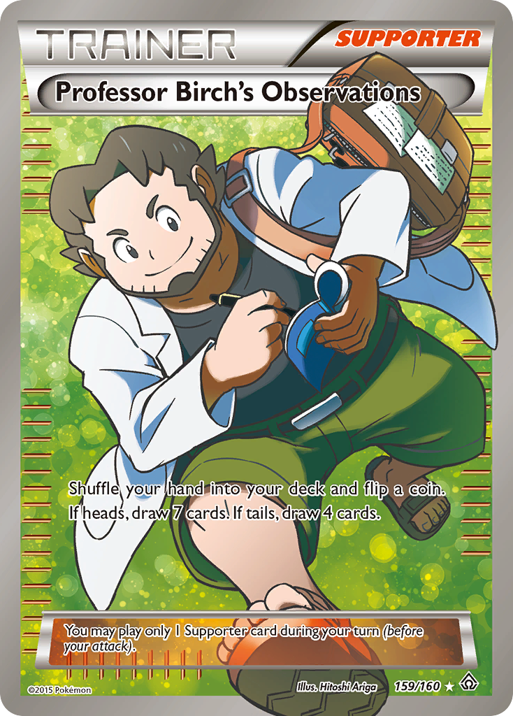 Professor Birch's Observations (159/160) [XY: Primal Clash] | Tables and Towers