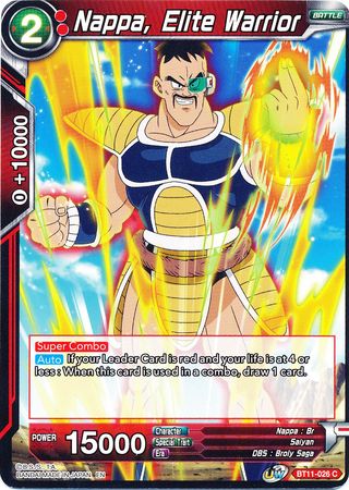 Nappa, Elite Warrior (BT11-026) [Vermilion Bloodline] | Tables and Towers