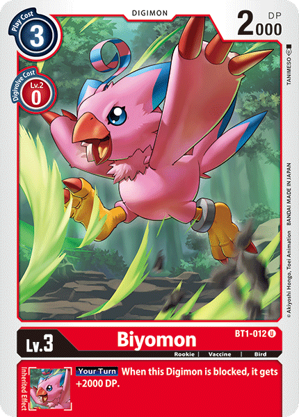 Biyomon [BT1-012] [Release Special Booster Ver.1.0] | Tables and Towers