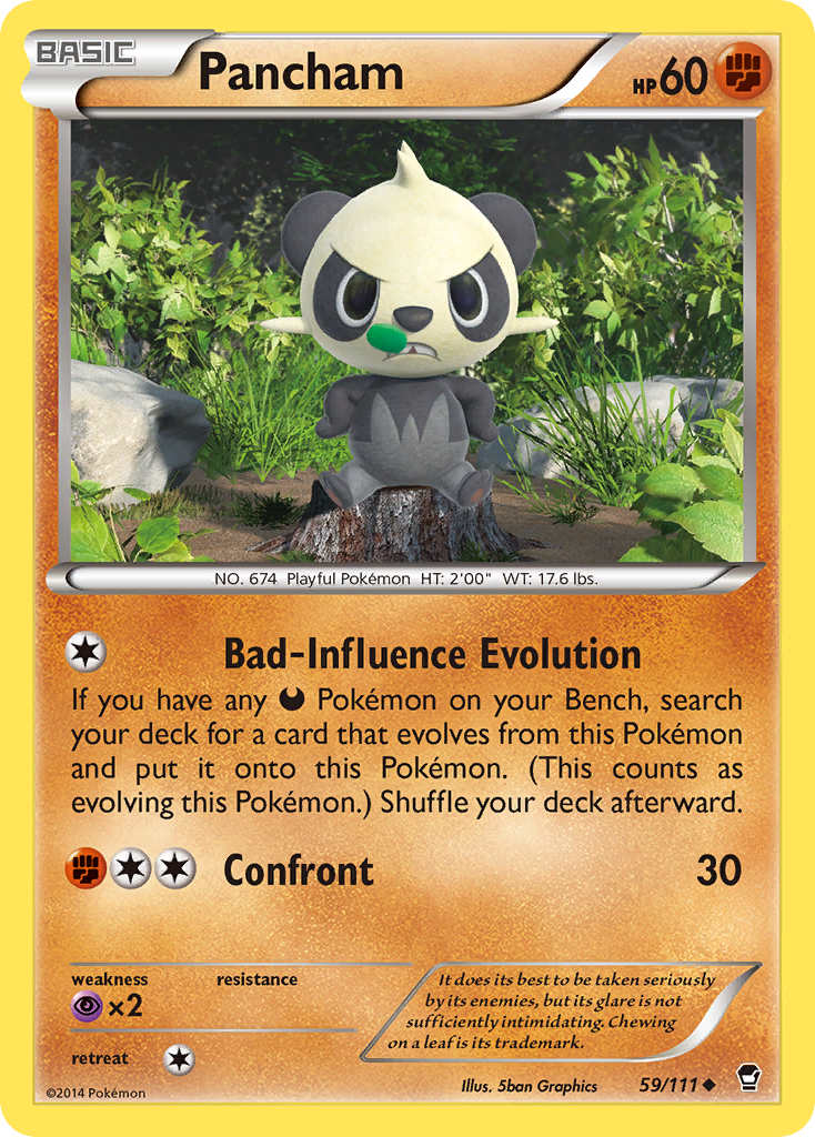 Pancham (59/111) [XY: Furious Fists] | Tables and Towers