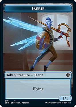 Cat Bird // Faerie Double-Sided Token [Starter Commander Decks] | Tables and Towers