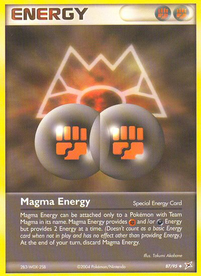 Magma Energy (87/95) [EX: Team Magma vs Team Aqua] | Tables and Towers