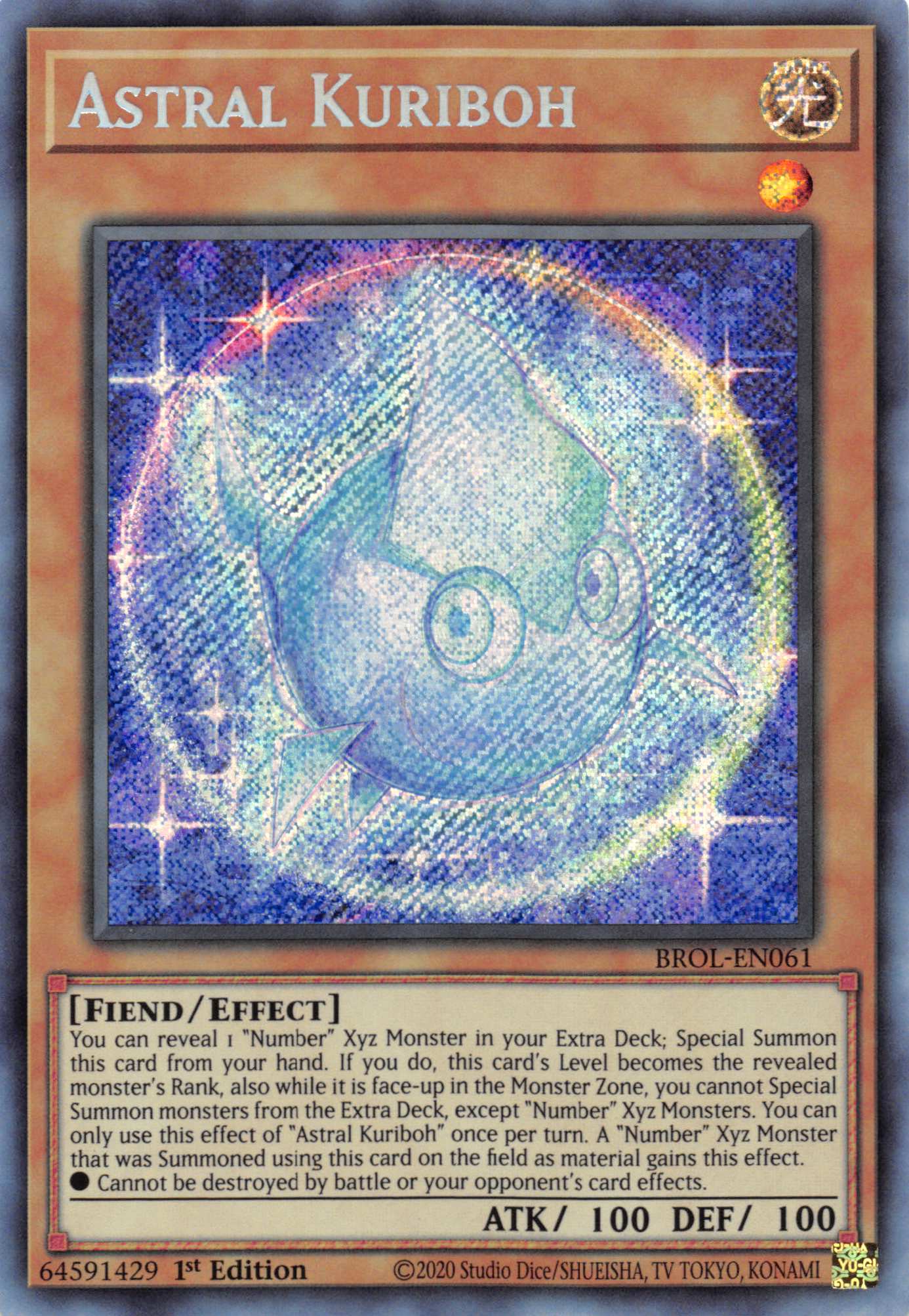 Astral Kuriboh [BROL-EN061] Secret Rare | Tables and Towers