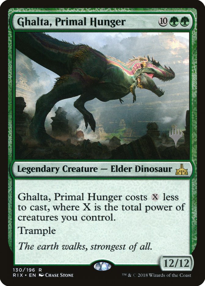 Ghalta, Primal Hunger (Promo Pack) [Rivals of Ixalan Promos] | Tables and Towers