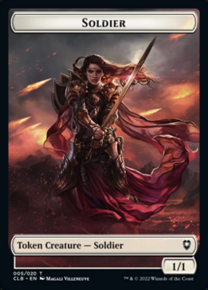 Soldier Token [Commander Legends: Battle for Baldur's Gate Tokens] | Tables and Towers