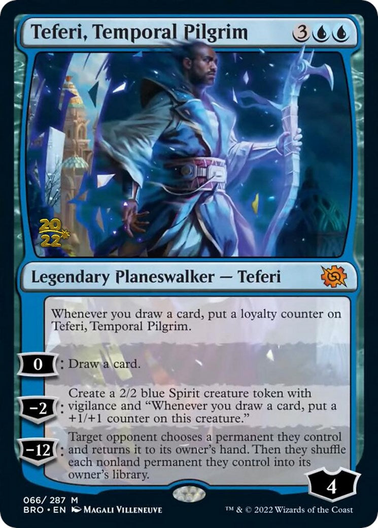 Teferi, Temporal Pilgrim [The Brothers' War Prerelease Promos] | Tables and Towers