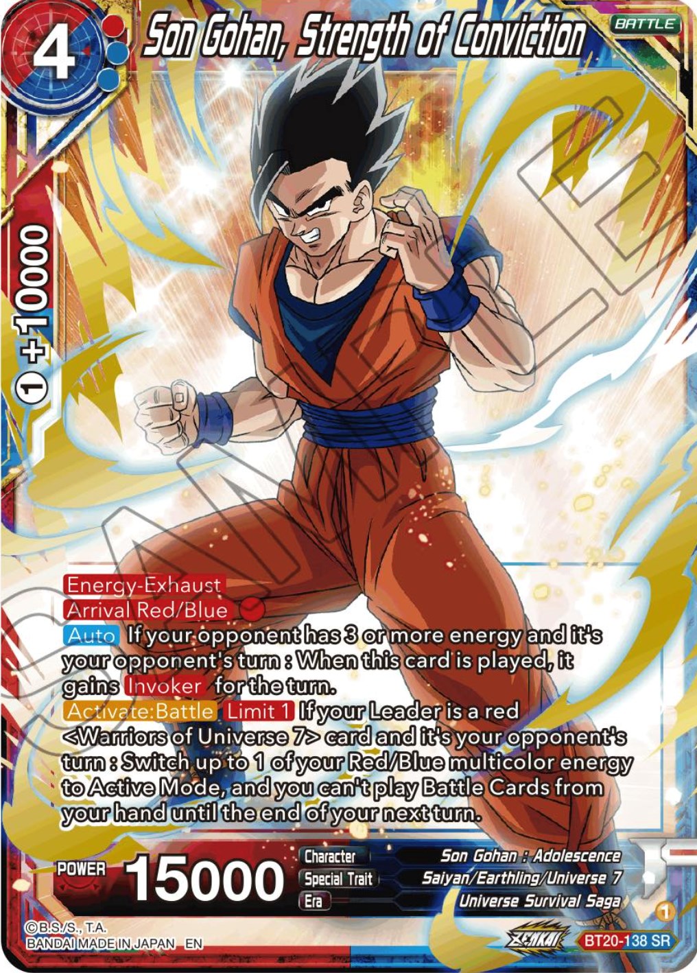 Son Gohan, Strength of Conviction (BT20-138) [Power Absorbed] | Tables and Towers