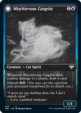 Mischievous Catgeist // Catlike Curiosity [Innistrad: Double Feature] | Tables and Towers