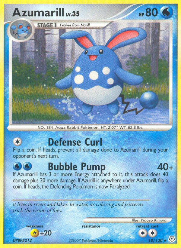 Azumarill (18/130) [Diamond & Pearl: Base Set] | Tables and Towers