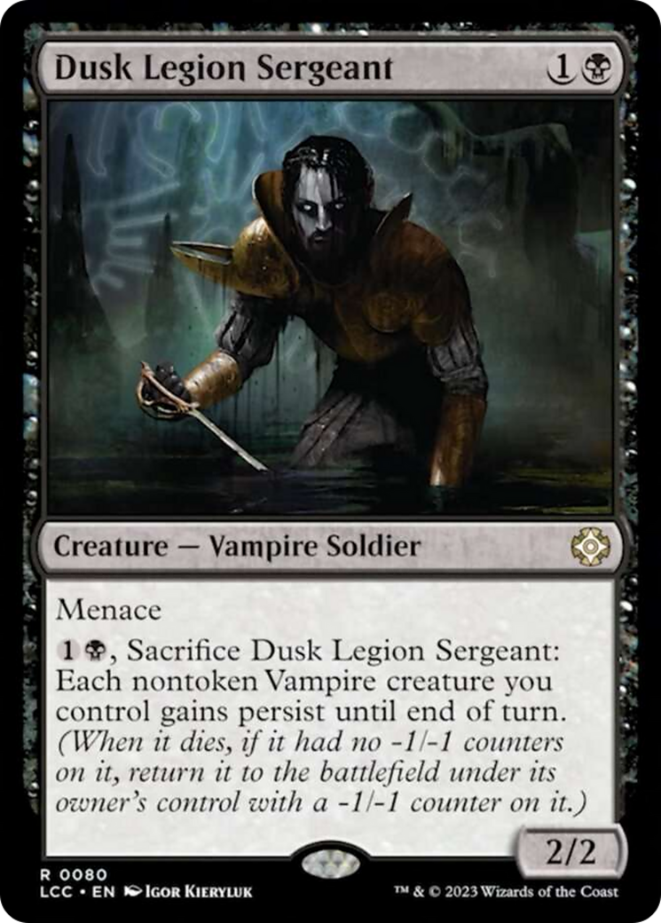 Dusk Legion Sergeant [The Lost Caverns of Ixalan Commander] | Tables and Towers