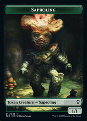 Treasure // Saproling Double-Sided Token [Commander Legends: Battle for Baldur's Gate Tokens] | Tables and Towers