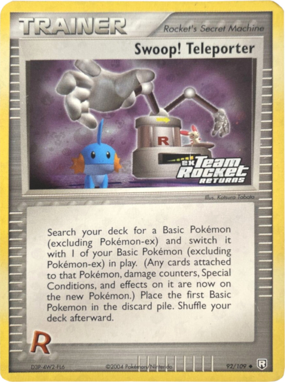 Swoop! Teleporter (92/109) (Stamped) [EX: Team Rocket Returns] | Tables and Towers