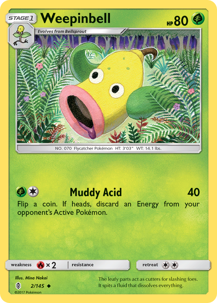 Weepinbell (2/145) [Sun & Moon: Guardians Rising] | Tables and Towers