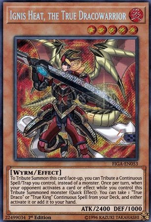 Ignis Heat, the True Dracowarrior [FIGA-EN053] Secret Rare | Tables and Towers