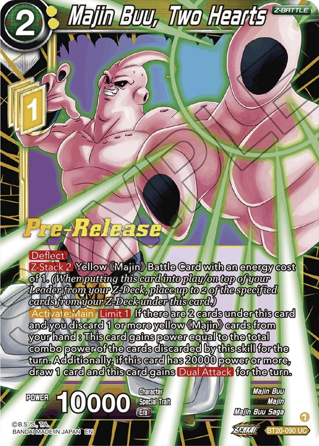 Majin Buu, Two Hearts (BT20-090) [Power Absorbed Prerelease Promos] | Tables and Towers