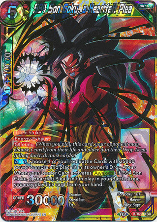 SS4 Son Goku, a Heartfelt Plea (BT8-110) [Revision Pack 2020] | Tables and Towers