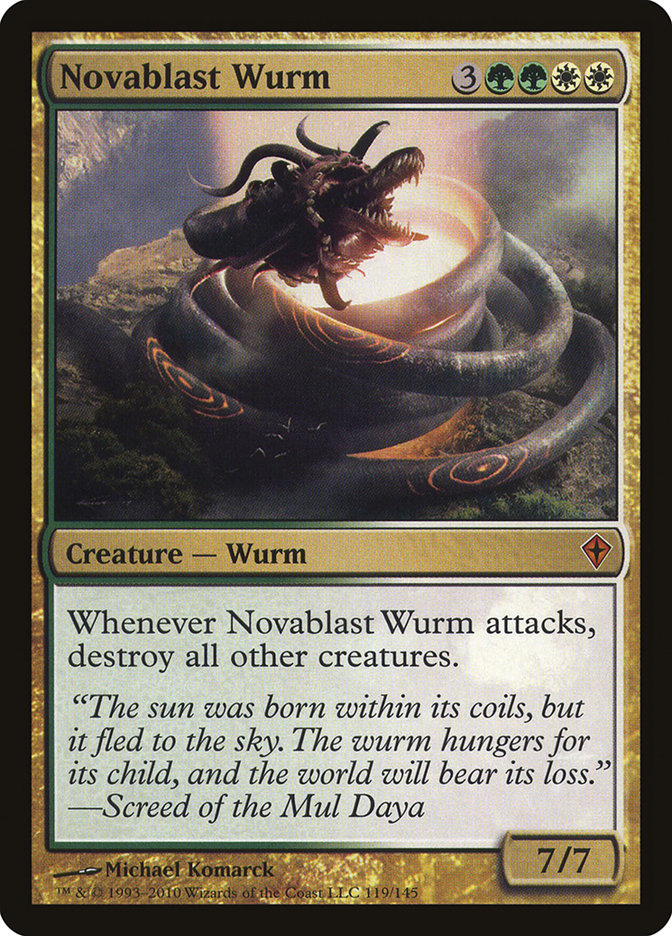 Novablast Wurm [Worldwake] | Tables and Towers