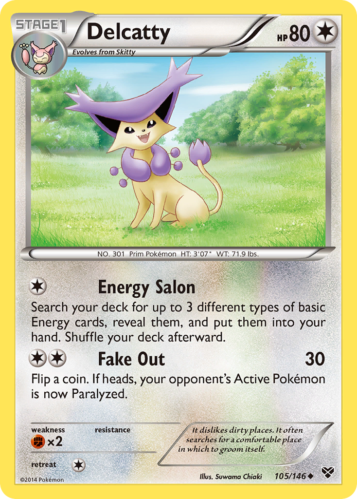 Delcatty (105/146) [XY: Base Set] | Tables and Towers