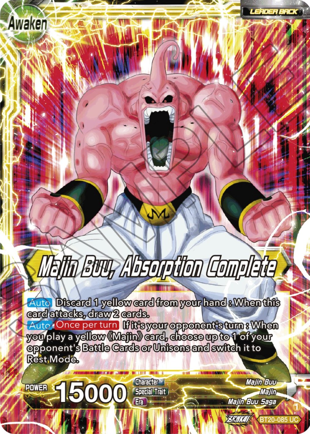 Majin Buu // Majin Buu, Absorption Complete (BT20-085) [Power Absorbed] | Tables and Towers