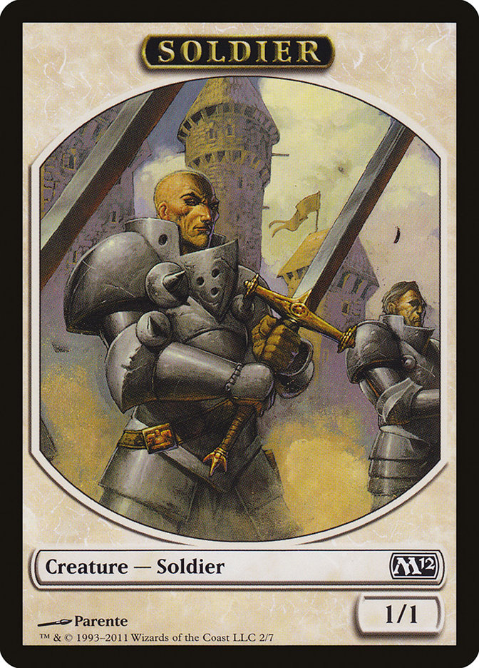 Soldier Token [Magic 2012 Tokens] | Tables and Towers