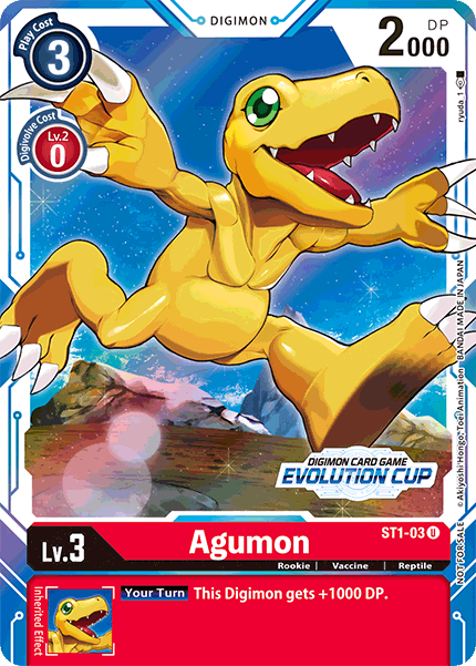 Agumon [ST1-03] (Evolution Cup) [Starter Deck: Gaia Red Promos] | Tables and Towers