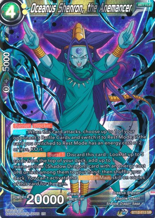 Oceanus Shenron, the Anemancer (BT12-113) [Vicious Rejuvenation] | Tables and Towers