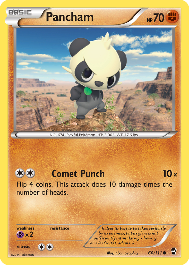 Pancham (60/111) [XY: Furious Fists] | Tables and Towers