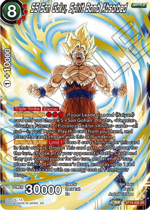 SS Son Goku, Spirit Bomb Absorbed (BT19-008) [Fighter's Ambition] | Tables and Towers