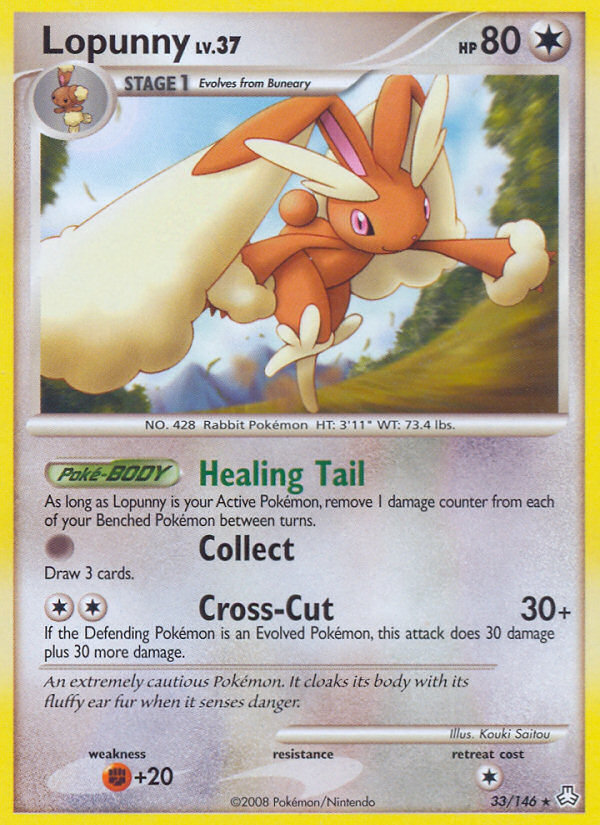 Lopunny (33/146) [Diamond & Pearl: Legends Awakened] | Tables and Towers