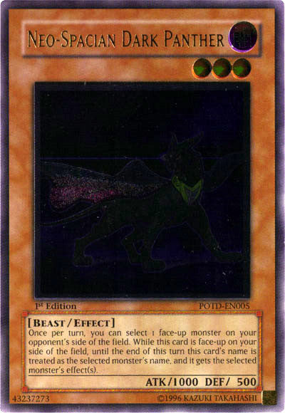 Neo-Spacian Dark Panther [POTD-EN005] Ultimate Rare | Tables and Towers