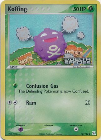 Koffing (72/113) (Stamped) [EX: Delta Species] | Tables and Towers