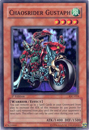 Chaosrider Gustaph [IOC-018] Super Rare | Tables and Towers