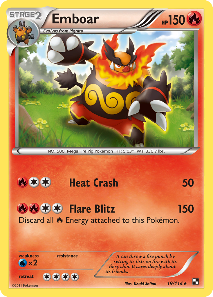 Emboar (19/114) [Black & White: Base Set] | Tables and Towers