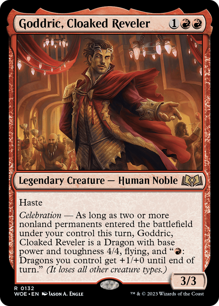 Goddric, Cloaked Reveler [Wilds of Eldraine] | Tables and Towers