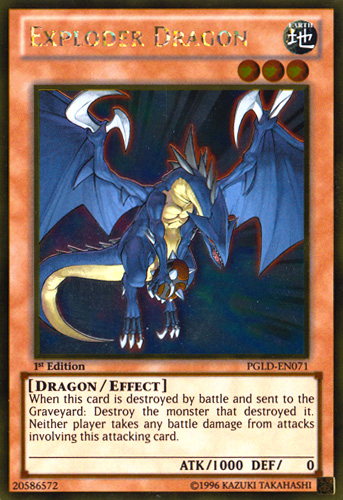 Exploder Dragon [PGLD-EN071] Gold Rare | Tables and Towers