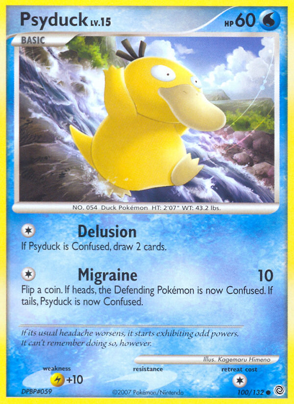 Psyduck (100/132) [Diamond & Pearl: Secret Wonders] | Tables and Towers