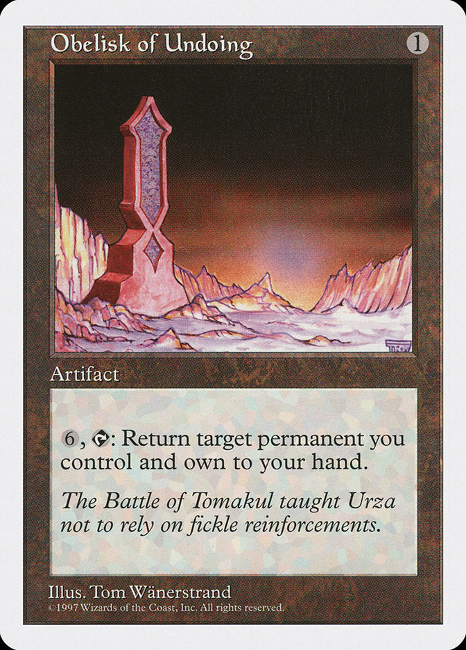 Obelisk of Undoing [Fifth Edition] | Tables and Towers