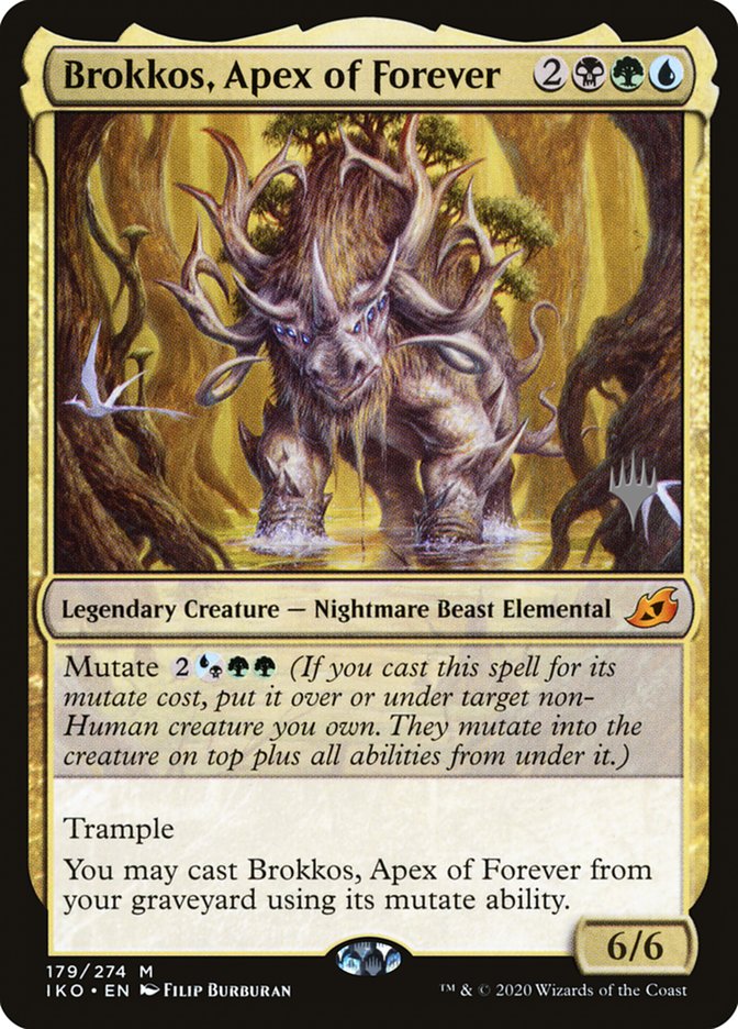 Brokkos, Apex of Forever (Promo Pack) [Ikoria: Lair of Behemoths Promos] | Tables and Towers