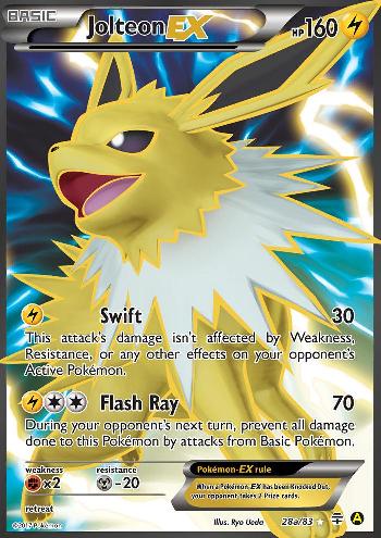 Jolteon EX (28a/83) (Alternate Art Promo) [XY: Generations] | Tables and Towers