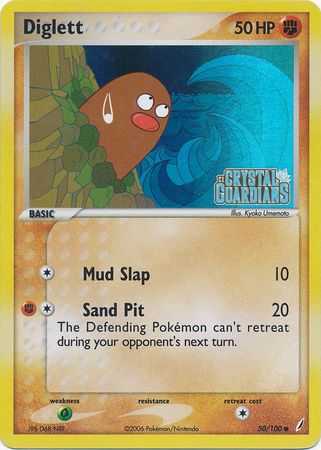 Diglett (50/100) (Stamped) [EX: Crystal Guardians] | Tables and Towers