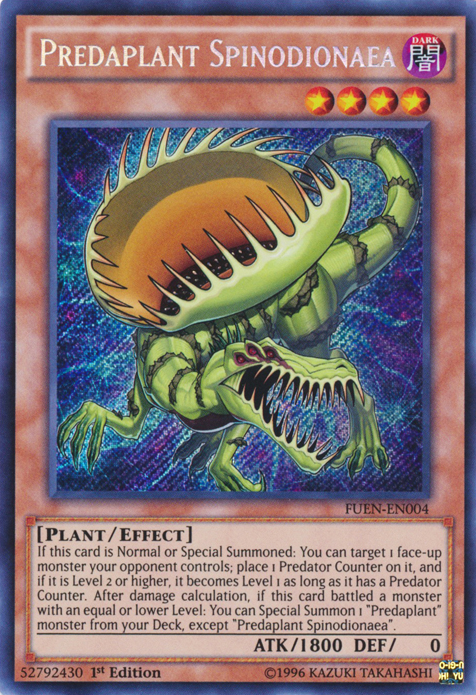 Predaplant Spinodionaea [FUEN-EN004] Secret Rare | Tables and Towers